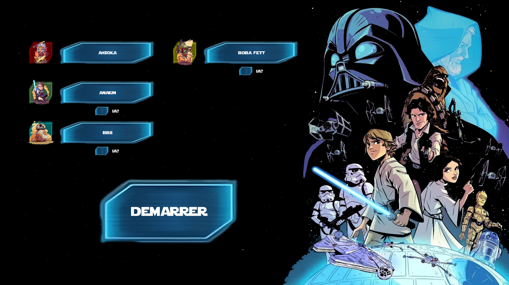 Sélection de personnages